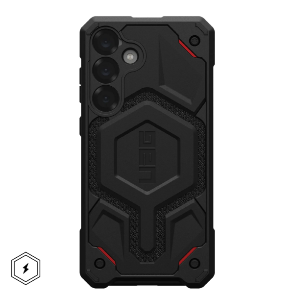 Чехол UAG Monarch PRO для Samsung Galaxy S25 Plus с MagSafe, черный кевлар — изображение 2