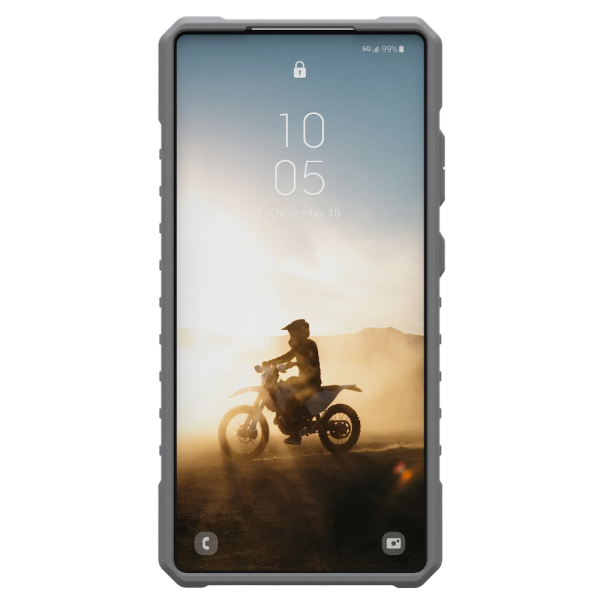 Чехол + шнурок UAG Pathfinder Clear c  MagSafe для Samsung Galaxy S25 Ultra, красный — изображение 2