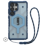 Чехол + шнурок UAG Pathfinder Clear c  MagSafe для Samsung Galaxy S25 Ultra, голубой