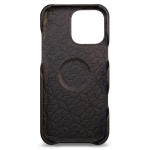 Чехол накладка из кожи VAJA Grip для iPhone 16 Pro V-Mag, черный (Floater Black) — изображение 3