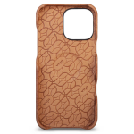 Чехол накладка из кожи VAJA Grip для iPhone 16 Pro V-Mag, желтовато коричневый (Pull Up Camel) — изображение 2