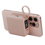 Внешний аккумулятор с кабелем EnergEA MagPac Mini Plus 10000MAH MagSafe розовый