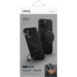 Чехол Uniq HYBRID KEVA AIR WITH GRIPFIT (MagSafe) с кольцом для iPhone 16 Pro, черный — изображение 4