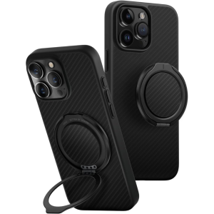 Чехол Uniq HYBRID KEVA AIR WITH GRIPFIT (MagSafe) с кольцом для iPhone 16 Pro, черный