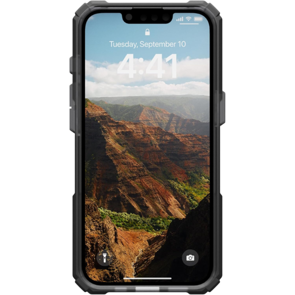 Чехол  UAG Plasma XTE c MagSafe для iPhone 16E, цвет тонированный/титан — изображение 3