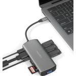 Адаптер EnergEA AluHub Max 100W USB-C(11in1) серый — изображение 4