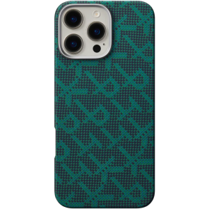 Чехол Pitaka Monogram Tactile Woven Case для iPhone 16 Pro Dark Green