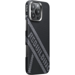 Чехол Pitaka Re-TROS Tactile Woven Case для iPhone 16 Pro принт перестройка, черный (Rebuilding) — изображение 3