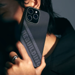 Чехол Pitaka Re-TROS Tactile Woven Case для iPhone 16 Pro принт перестройка, черный (Rebuilding) — изображение 4