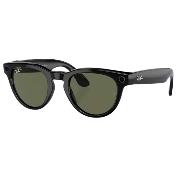 Умные очки Ray-Ban Headliner RW4009 Shiny Black/Polar G15 Green M — изображение 1