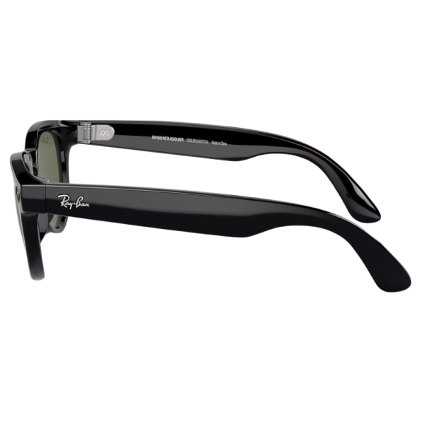 Умные очки Ray-Ban Headliner RW4009 Shiny Black/Polar G15 Green M — изображение 4