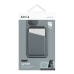 Кожаный чехол-бумажник MagSafe с подставкой Uniq Lyden DS — изображение 4