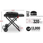 Газовый гриль Weber Traveler Gas Grill - Stealth Black (9013069) — изображение 9