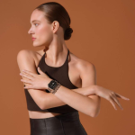Apple Watch Hermes Series 10 42mm, двойной тонкий ремешок из плетеного нейлона бежевый с белым — изображение 4