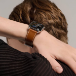 Apple Watch Hermes Series 10 46mm, коричневый ремешок с раскладывающейся застежкой — изображение 3