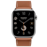 Apple Watch Hermes Series 10 46mm, коричневый ремешок с раскладывающейся застежкой — изображение 2