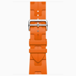 Apple Watch Hermes Series 10 46mm, спортивный ремешок Kilim оранжевый — изображение 3