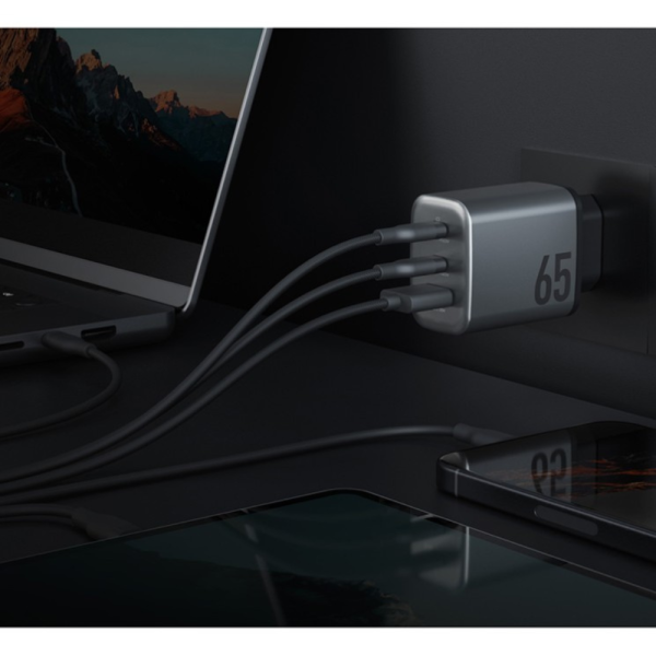 Сетевая зарядка EnergEA AmpCharge GaN65  2C-1A PD/PPS/QC3.0 65W — изображение 7