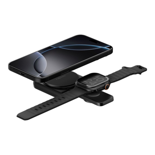 Беспроводное СЗУ 2в1 EnergEA MagDuo QI2 Gunmetal — изображение 5
