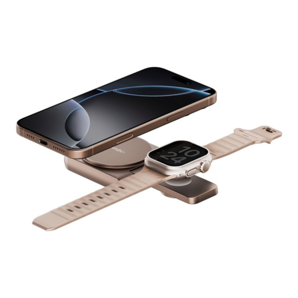 Беспроводное СЗУ 2в1 EnergEA MagDuo QI2 Gold — изображение 5