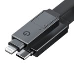 Energea Кабель Sheath 2-in-1 USB-C to C+Lighning MFI 60W 480 Mbps Gun 1.0m — изображение 3