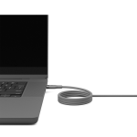 Energea Кабель HELIX USB-C to USB-C 100W 480 Mbps Magnetic Natural Titanium 1.5m — изображение 4