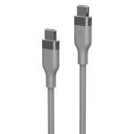 Energea Кабель HELIX USB-C to USB-C 100W 480 Mbps Magnetic Natural Titanium 1.5m — изображение 2