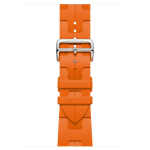 Ремешок Hermes для Apple Watch 46mm Kilim Single Tour - Оранжевый (Orange)