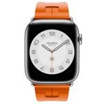 Ремешок Hermes для Apple Watch 46mm Kilim Single Tour - Оранжевый (Orange) — изображение 3