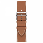 Ремешок Hermès Single Tour из кожи Swift 46mm для Apple Watch - Коричневый (Gold)