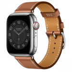 Ремешок Hermès Single Tour из кожи Swift 42mm для Apple Watch - Коричневый (Gold) — изображение 2