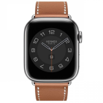 Ремешок Hermès Single Tour из кожи Swift 42mm для Apple Watch - Коричневый (Gold) — изображение 3