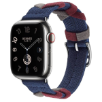 Ремешок Hermes для Apple Watch 42mm Bridon Single Tour - Темно-синий (Navy) — изображение 2