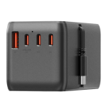 Сетевая зарядка EnergEA Travelworld Adapter GaN85, 3USB-C/1USB-A 85W — изображение 4