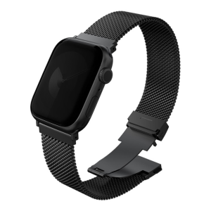 Ремешок UNIQ для Apple Watch 42/41/40 mm Dante PRO Strap Mesh Steel Ember Graphite Black