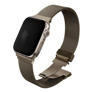 Ремешок UNIQ для Apple Watch 42/41/40 mm Dante PRO Strap Mesh Steel Ember Gold