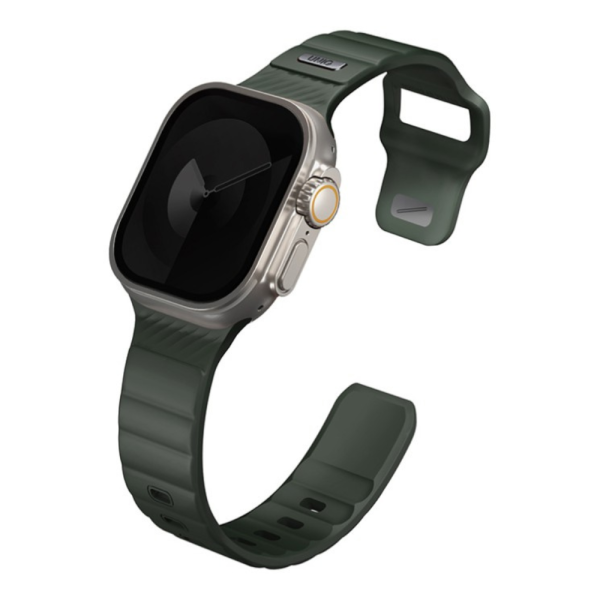 Ремешок UNIQ для Apple Watch 49/46/45/44 mm STRIDE FKM Rubber Green — изображение 3