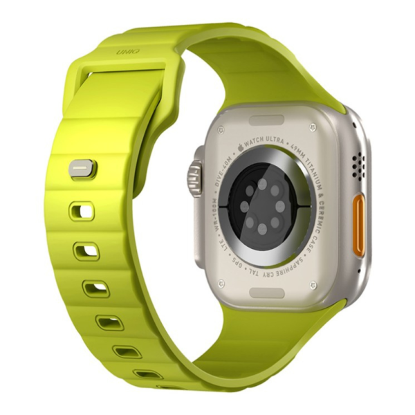 Ремешок UNIQ для Apple Watch 49/46/45/44 mm STRIDE FKM Rubber Lime Green — изображение 2