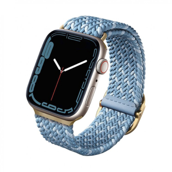 Ремешок Uniq ASPEN Design Strap Braided для Apple Watch 42-41-40 мм, голубой