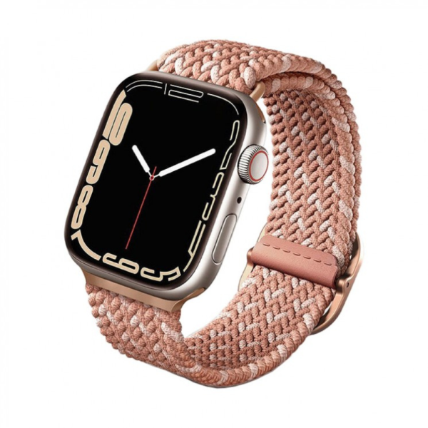 Ремешок Uniq ASPEN Design Strap Braided для Apple Watch 42-41-40 мм, розовый