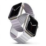Ремешок Uniq Revix reversible Magnetic для Apple Watch 42-41-40 mm, фиолетовый/белый — изображение 4