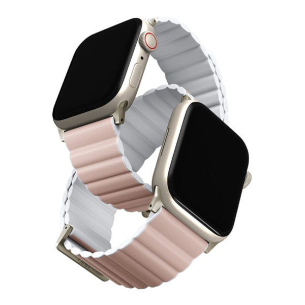 Ремешок Uniq Revix Premium Edition для Apple Watch 49-46-45-44 mm, розовый/белый