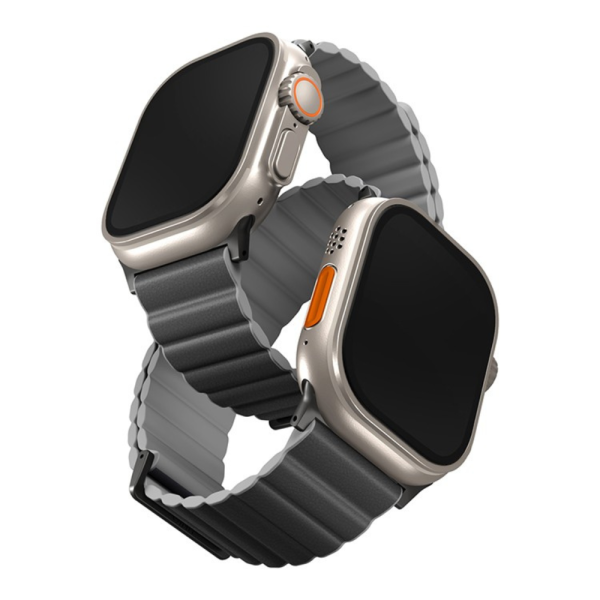 Ремешок Uniq Revix Premium Edition для Apple Watch 49-46-45-44 mm, Charcoal/Ash Grey