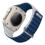 Uniq для Apple Watch 49-46-45-44 mm ремешок Revix EVO reversible Magnetic Royal Blue/Chalk — изображение 3