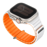 Uniq для Apple Watch 49-46-45-44 mm ремешок Revix EVO reversible Magnetic Amber Orange/White — изображение 2