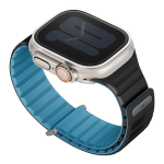 Uniq для Apple Watch 49-46-45-44 mm ремешок Revix EVO reversible Magnetic Pacific Blue/Black — изображение 2