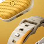Uniq для Apple Watch 49/46/45/44 mm ремешок STRIDE DE FKM Rubber Beige/Yellow — изображение 4