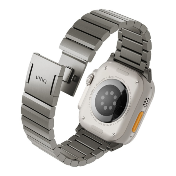 Uniq для Apple Watch 49-46-45-44 mm ремешок Strova MAG Strap Link Steel Silver — изображение 2