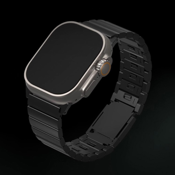 Uniq для Apple Watch 49-46-45-44 mm ремешок Strova MAG Strap Link Steel Silver — изображение 3