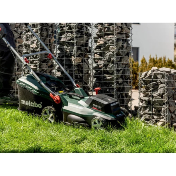 Аккумуляторная газонокосилка Metabo RM 36-18 LTX BL 36 без аккумулятора и зарядного устройства 601716850 T0525 — изображение 4